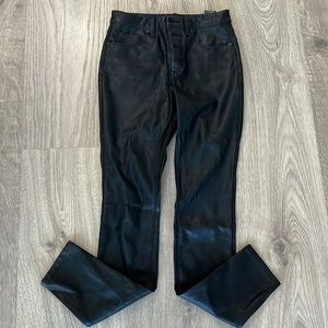BlankNYC faux leather black pants.